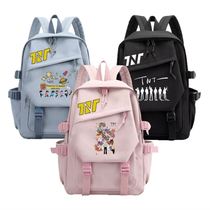 Junior high school star Korean version of the support times youth league with schoolbag female male and female shoulder bag TNT large capacity backpack