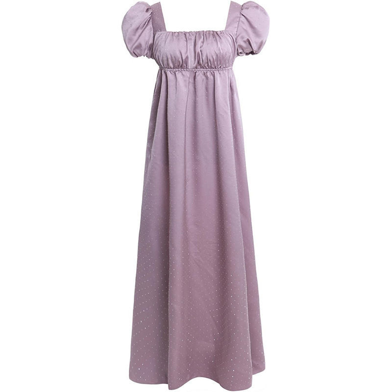 Cross-Border Medieval Women's Dress with Puff Sleeves and High Waist, Victorian Era Vintage Dress
