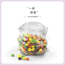 May a gift) American fred creative candy jar glass bowl snack fruit plate ware kitchen glass jar