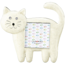 May a gift) LADONNA art cute kitty photo frame to commemorate baby growth Crystal photo frame