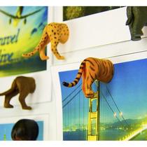 Kikkerland refrigerator magnetic patch cute little animal cat 3D three-dimensional whale magnetic patch refrigerator patch