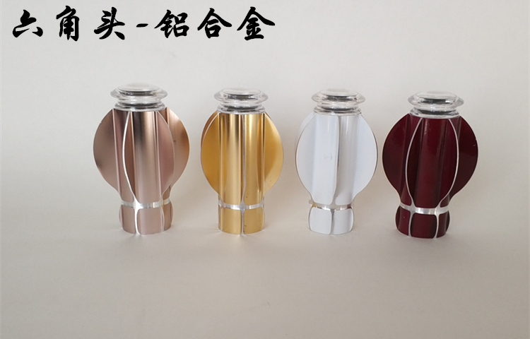 trang trí cây gậy đầu châu Âu cắm phòng khách nhỏ gọn La Mã của nghệ thuật tạo hình câu lạc bộ đầu sub-chất lượng nhôm rèm que - Phụ kiện rèm cửa giá thanh treo rèm cửa sổ