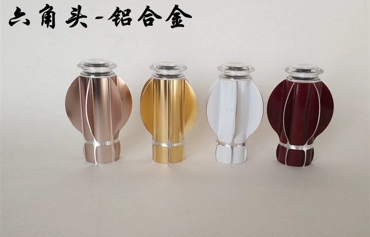 trang trí cây gậy đầu châu Âu cắm phòng khách nhỏ gọn La Mã của nghệ thuật tạo hình câu lạc bộ đầu sub-chất lượng nhôm rèm que - Phụ kiện rèm cửa
