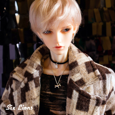 taobao agent Sixlions Six Lions BJD Necklace 3 points 70 Uncle SD17 Fang Diamond Drill Dog Choker925 Silver buckle short chain