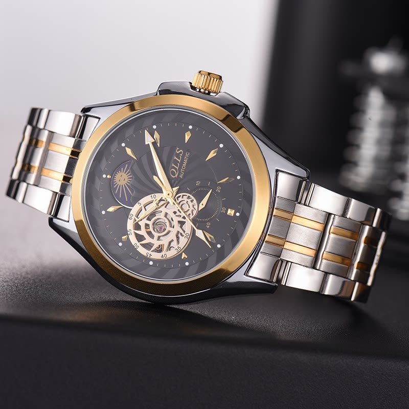 Men's Watch 2020 New Automatic Mechanical Watch Hollow Touloe Steel Belt Student Watch