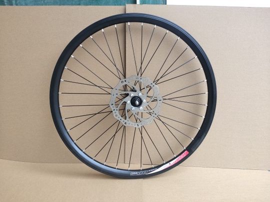 公路自行车700C前后旋式花鼓车轮圈变速碟刹黑色双层刀圈车轮总成