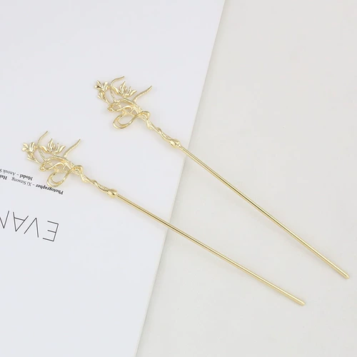 Металлическая китайская шпилька ручной работы, аксессуар для волос, аксессуары, DIY