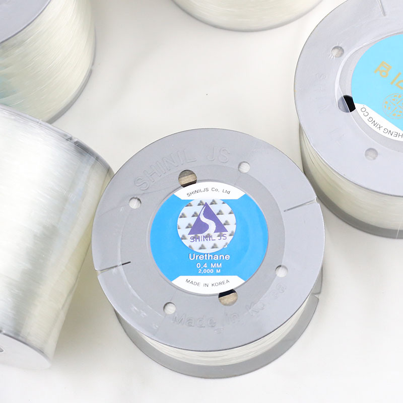 Korean Imported 1000m Large Rolls of Elastic Cord, White Beading Crystal Cord, Elastic Cord for Buddhist Beads, Rubber Band, Beading String