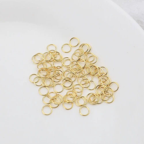Открытие протокола кольцо 18 тыс. Сумка золото, серебряное белое золото отверстие o Кольцо C Круг соединяющий кольцо DIY Pure Медные ювелирные аксессуары