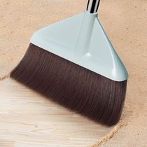 A single broom specially designed for sweeping hair. A special tool for sweeping hair in barber shops. A special broom for sweeping the floor under the bed.