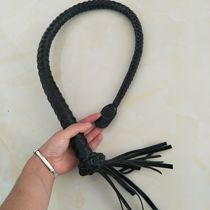 Shovel whipped horse whip black 90 cm plus coarse without whipping a little whip.