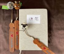 Australian bookmark souvenir creative wooden bookmark with POMPOM wool ball personality gift spot
