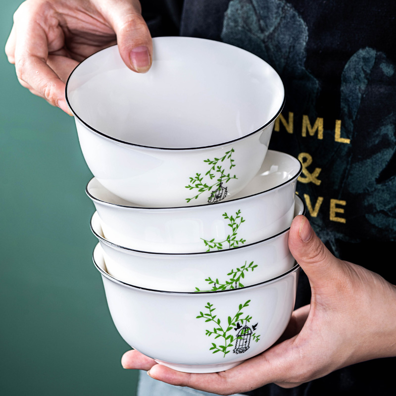 Ceramic bowl bowl rainbow such use salad bowl creative household tableware bowls plates sets a single Japanese bowl dessert bowl