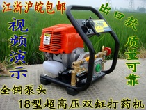 Agricultural ultra-high-pressure small motor sprayer for drugbeating machine petrol engine power garden pesticide machine spray pump
