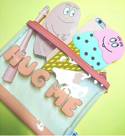 Spot Japan's new limited barbapapa barbapapa small bag cosmetic bag storage bag