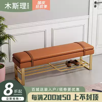 Nordic light luxury shoe stool creative Net red home door modern shoe cabinet sitting bench integrated door into the door to wear shoes stool