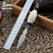 Rui bột Damascus nghệ thuật dao bộ sưu tập dao cầm tay dao tự vệ quân đội dao ngoài trời quân dao thủ công dao trà - Công cụ Knift / công cụ đa mục đích