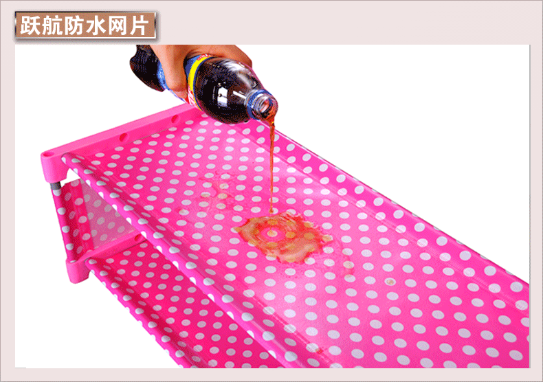 Giá để giày đơn giản đặc biệt thép không gỉ kinh tế hộ gia đình lưu trữ nhiều lớp chống bụi tủ giày phòng khách không gian ký túc xá - Kệ kệ gỗ 2 tầng
