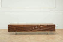 Yike Solid Wood Furniture Mirror Lake LAKE TV Cabinet Black Walnut Cherry Simple Design Audio-Visual Cabinet Wood Wax Oil