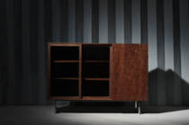 Yike No. 5 side cabinet black walnut hard maple pure solid wood wood wax oil Nordic simple Japanese side cabinet