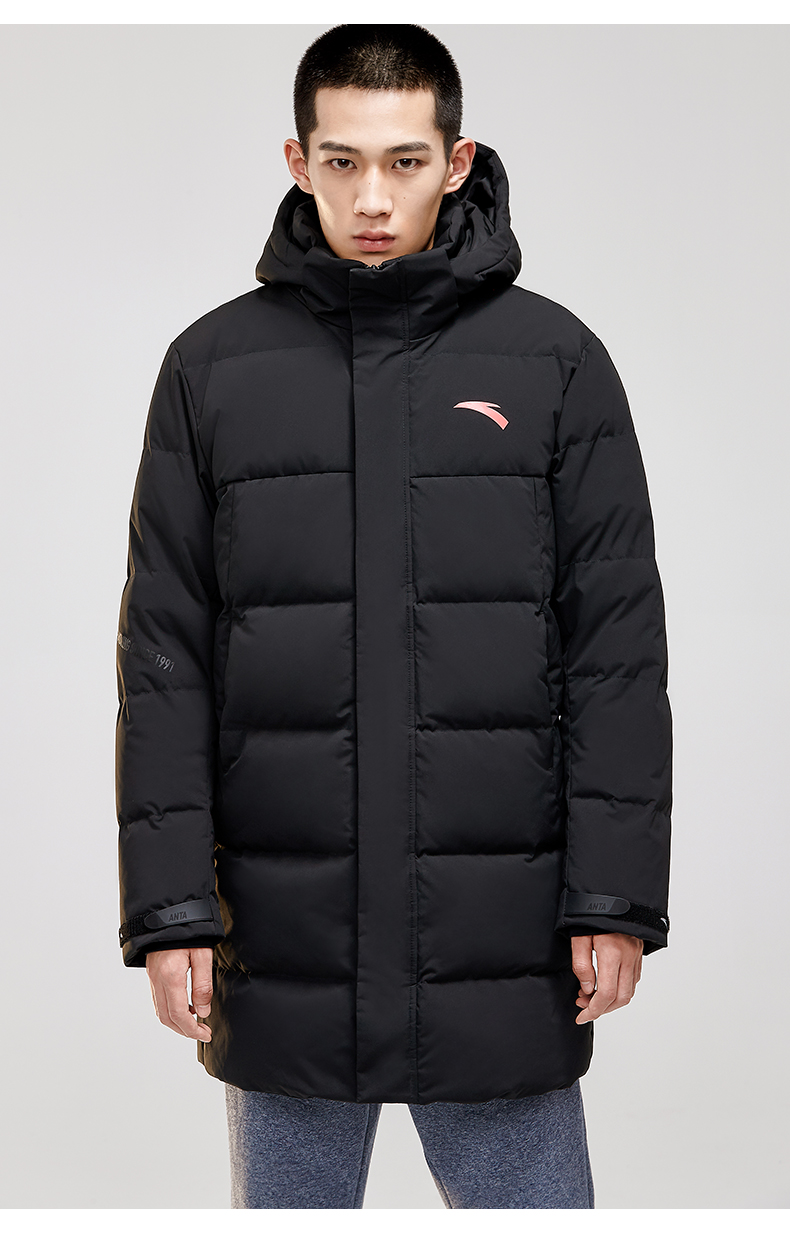 Anta down jacket nam áo khoác dài 2019 áo gió mới ấm áp áo gió dày lên áo thể thao áo phao lông vũ nam