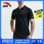 Anta T-shirt nam ngắn tay 2019 mùa hè mới nhanh khô nửa áo ve áo POLO áo sơ mi mỏng thể thao - Áo phông thể thao áo ba lỗ thể thao