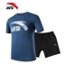 Anta sport suit nam thể thao mùa hè mới mỏng chạy thể dục thoáng khí quần short ngắn tay hai mảnh Thể thao sau