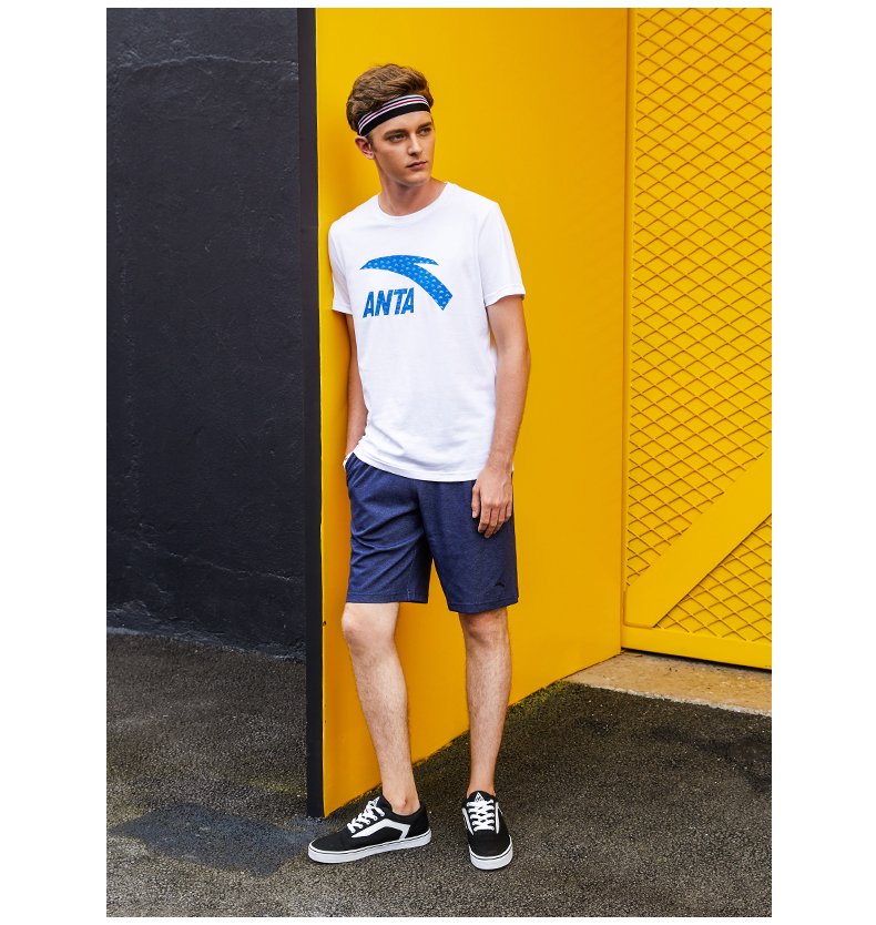 Anta T-shirt nam ngắn tay nam mùa hè 2019 mới nửa tay giản dị chạy thể thao áo khoác mỏng thể thao áo thun thể thao nam chính hãng