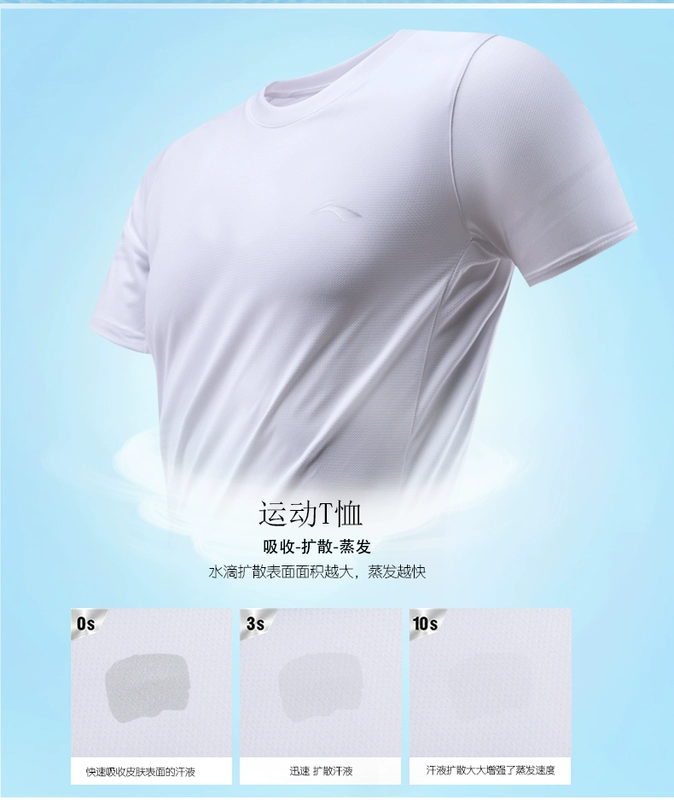 Bộ đồ thể thao Trung Quốc Li Ning Nam 2019 Mới mùa xuân Quần áo thể thao khô nhanh Thể thao Áo thun mỏng nam hai mảnh - Thể thao sau