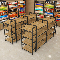 Middle Island Shelf shelves Multi-level display cabinet Multi-functional zero food pendulum shelves supermarket furniture convenience store Show Shelves