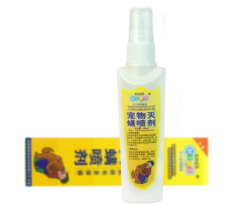 Thú cưng mới Kang dog cat tai vạn năng rửa tai 100ml để điếc tai viêm chó xịt rệp - Cat / Dog Medical Supplies