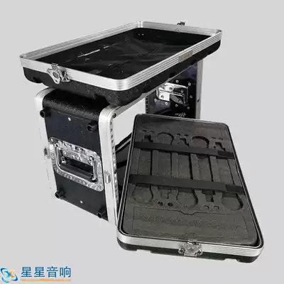 6US short ABS plastic air box handheld microphone shockproof protection cotton microphone receiving rack equipment U box