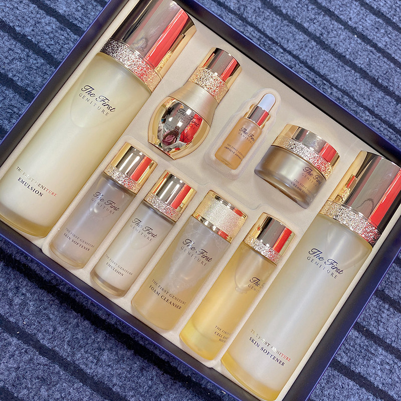 South Korea's Ouhui ultimate set box moisturizing water lotion women's summer soothing lift oily skin acne muscle sensitive special