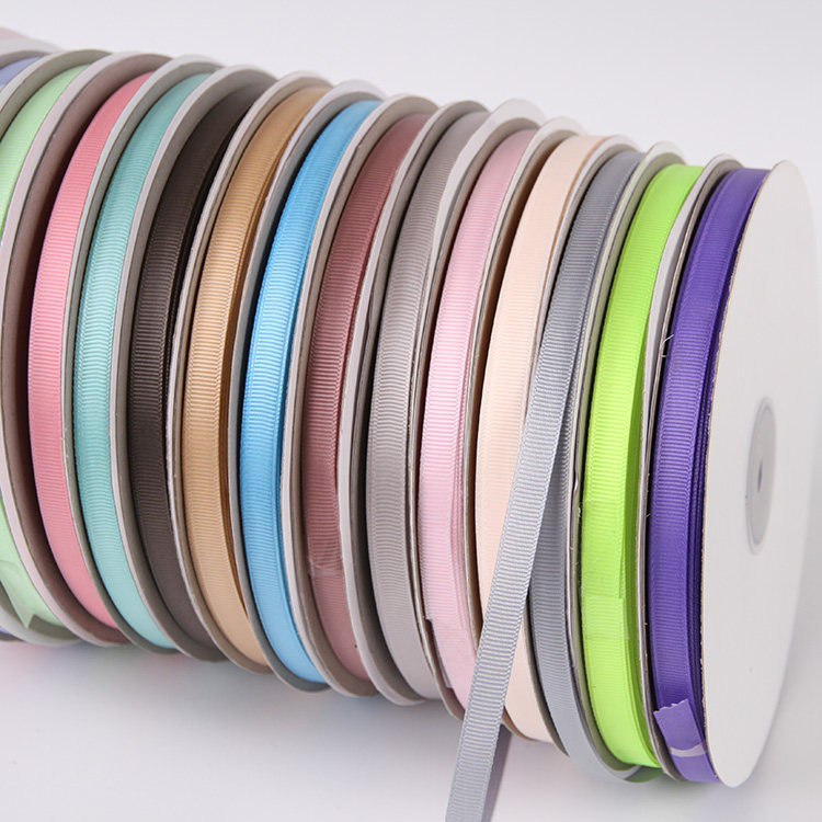 1cm 10mm Threaded ribbon Ribbed belt Canvas belt DIY handmade hair ornament material Bow accessories 91 meters