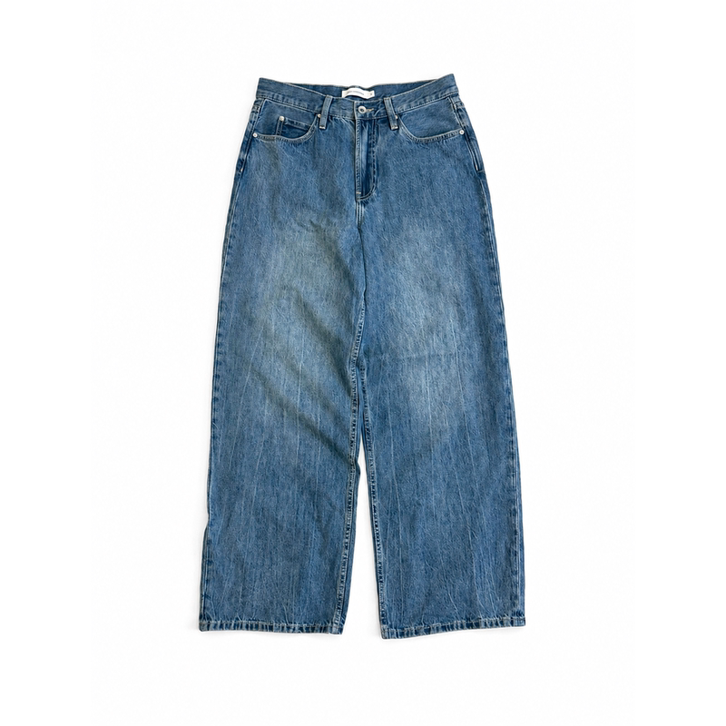 Epureconstante Pure Water Wash Blue Jeans Loose Wide Denim