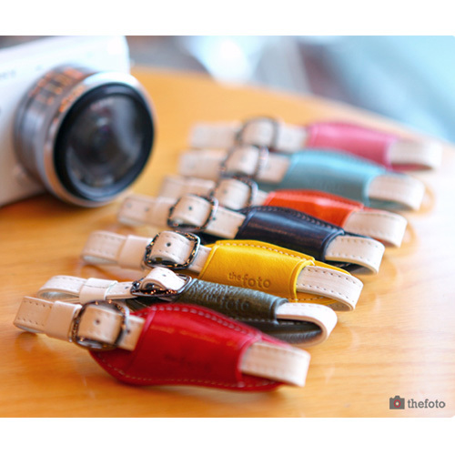 Spot South Korea Thefoto Colour genuine leather micro single eye camera Camera wrist handle type wrist without fast mounting plate