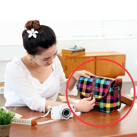 Spot Clearing Special Offer Ciesta South Korea Fruit Color square grain cute camera package CSB1855