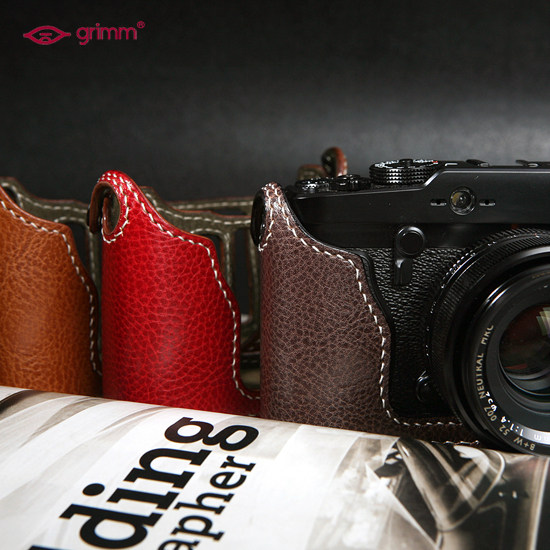 Special Clear Grimm by Jnk ] is a half - set of fuji XPRO1 hand - made camera leather protection