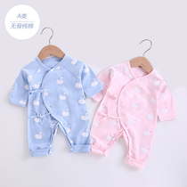  Baby spring jumpsuit 3 Haiyi pure cotton spring and autumn summer newborn clothes 0 newborn baby monk clothes climbing clothes