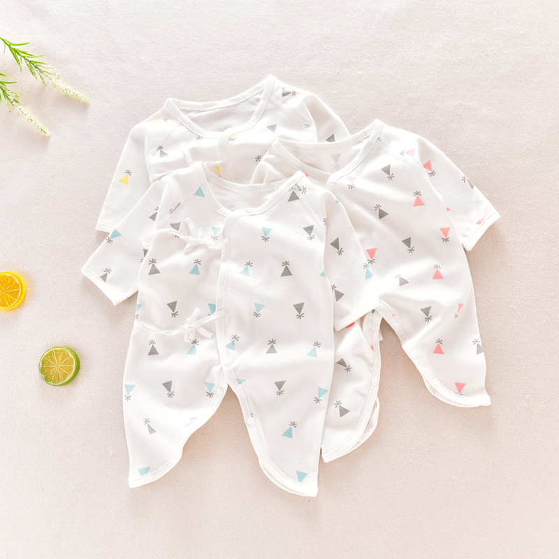Born baby clothes summer dress newborn Hardclothes pure cotton monk clothes spring and autumn baby conjunction clothes summer butterfly clothes