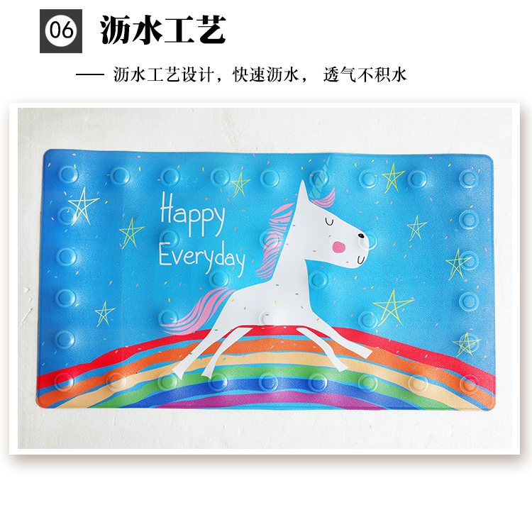 Bath mat pvc thảm chân nhựa nhà tắm phòng tắm vòi sen tắm không thấm nước kháng thả - Thảm sàn nhựa trải sàn