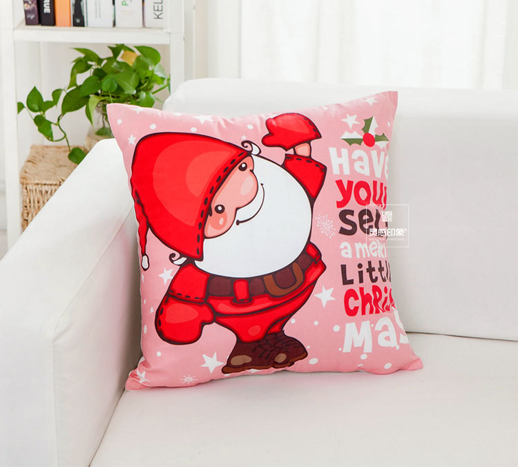 Quà tặng Giáng sinh Bắc Âu Năm mới Phòng khách Sofa Văn phòng Đệm Hoạt hình Trẻ em Lưng Tựa Gối văn phòng 2 trong 1