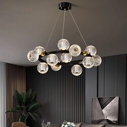 2026 New Italian-Style Light Luxury All-Copper Living Room Chandelier, Main Light for the Hall, Minimalist High-End Feel, Master Bedroom Dining Room Chandelier