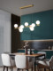 All-Copper Minimalist Restaurant Chandelier, Modern Simple Creative 2026 Nordic Lighting, Light Luxury Living Room Lamp, Long Bar Counter Lamp