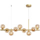 Nordic Minimalist Dining Room Table Lamp, Modern Creative Personality Restaurant Bar Clothing Store Internet-Famous Magic Bean Long Strip Pendant Light
