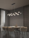 All-Copper Restaurant Chandelier, Nordic Light Luxury, Simple Modern High-End Dining Table Lamp, Dining Room Bar Island Italian-Style Long Strip Lamp