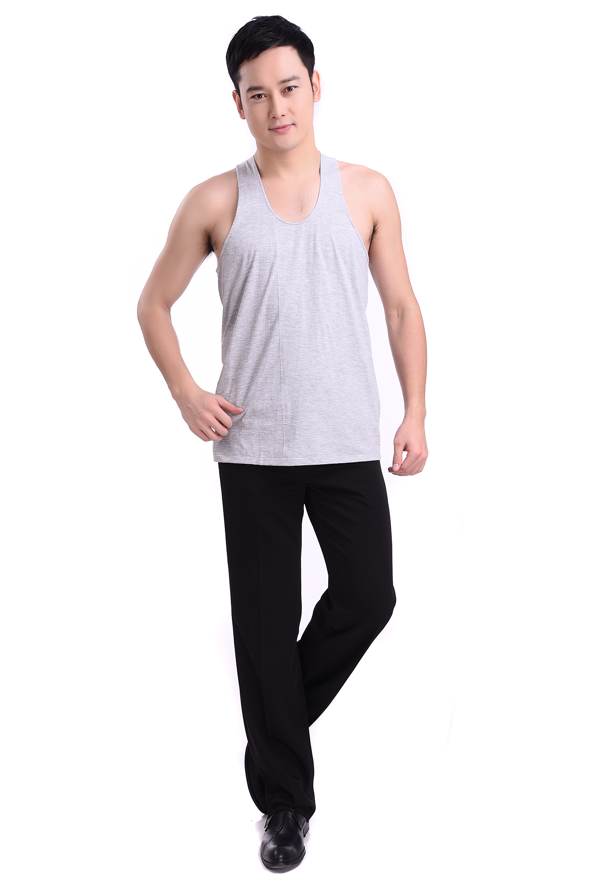 Mùa hè phần mỏng trung niên ông già vest old-fashioned áo sơ mi nam ông già bông cotton loose XL đáy áo sơ mi