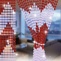 Summer commercial encrypted feng shui curtain anti mosquito crystal bead curtain plastic decorative beads home new partition curtain