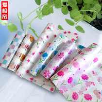 Plastic printed tablecloth waterproof and moisture-proof oil kitchen cabinet mat TV cabinet table tea table mat no wash easy to clean