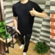 Áo thun nam nửa tay mùa đông 2018 Áo len mới nửa tay áo cardigan Kích thước lớn tay áo ngắn Áo len cashmere Áo len
